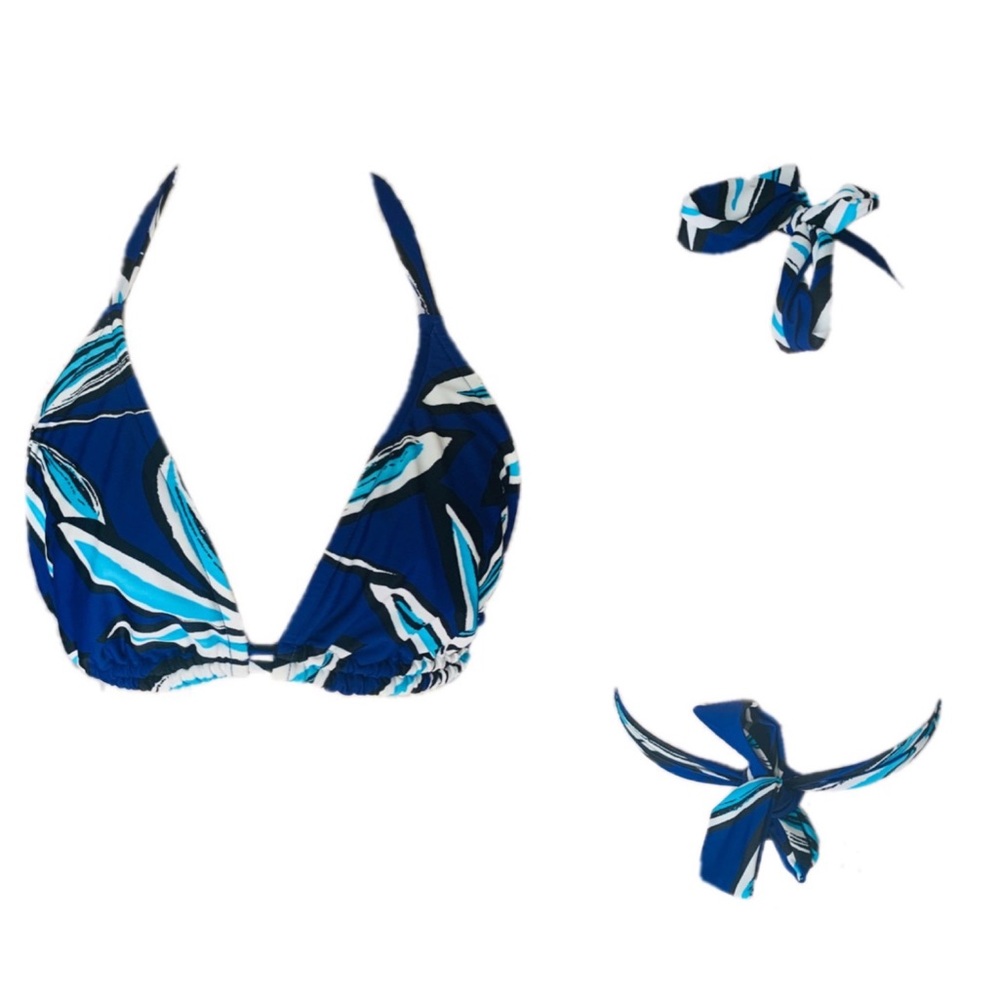 Large D Cup Size Tropical Bikini Swimsuit Top